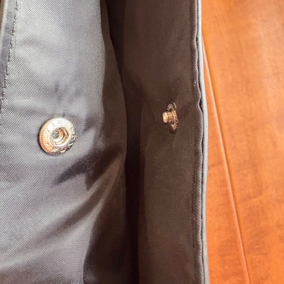 Calvin Klein Fragrance Black Vegan Leather Tote Bag - Picture 7 of 9